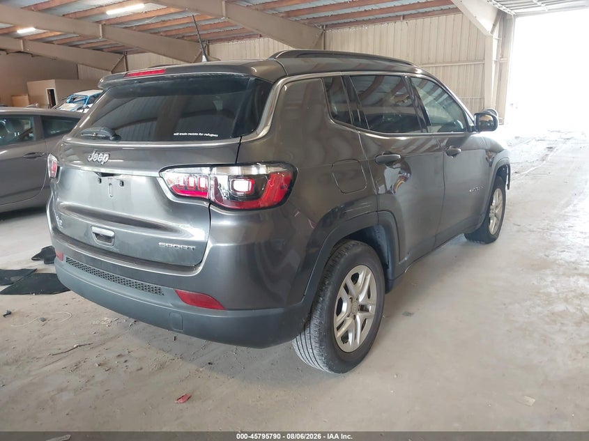 Vin: 3c4njcab3mt535112, lot: 46294621, jeep compass sport fwd 20214