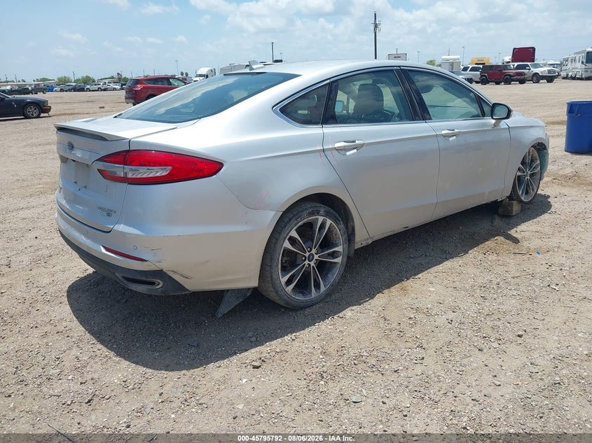 Vin: 3fa6p0d96kr152727, lot: 46294623, ford fusion titanium 20194