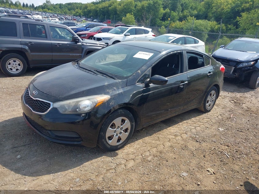 Vin: knafk4a61g5565544, lot: 46294642, kia forte lx 20162