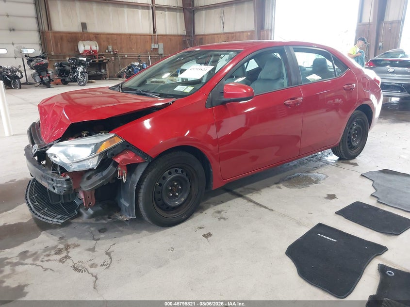 Vin: 2t1burhe3gc521537, lot: 46294652, toyota corolla le 20162