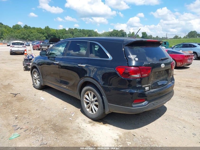 Vin: 5xypg4a37kg576319, lot: 46294745, kia sorento 2.4l l 20193