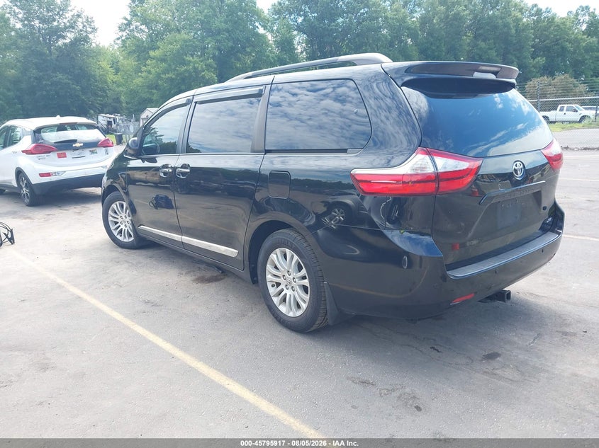 Vin: 5tdyk3dcxgs754114, lot: 46294748, toyota sienna xle 8 passenger 20163