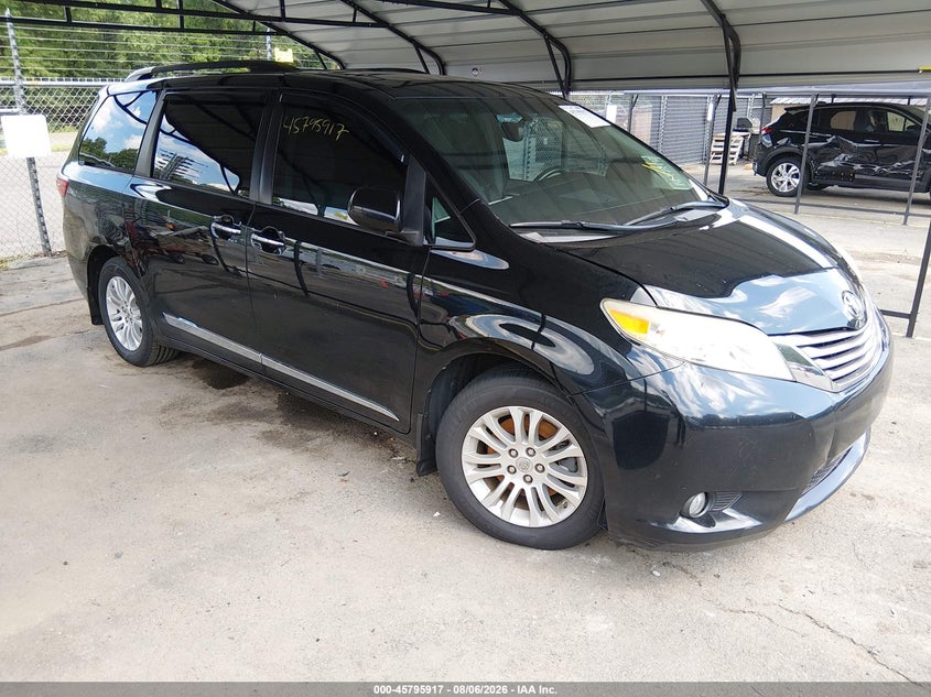 Vin: 5tdyk3dcxgs754114, lot: 46294748, toyota sienna xle 8 passenger 20161