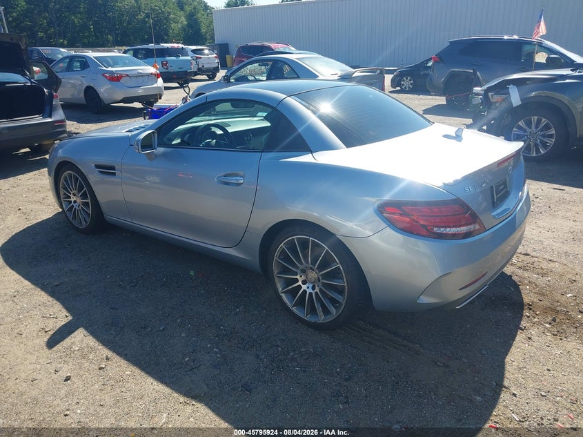 Vin: wddpk3ja0hf137536, lot: 46294755, mercedes-benz slc 300 20173