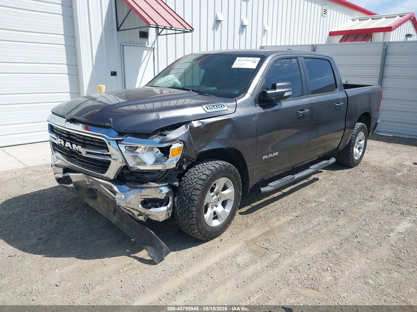 Vin: 1c6srfft0mn540368, lot: 46294776, ram 1500 big horn  4x4 5'7 box 20212