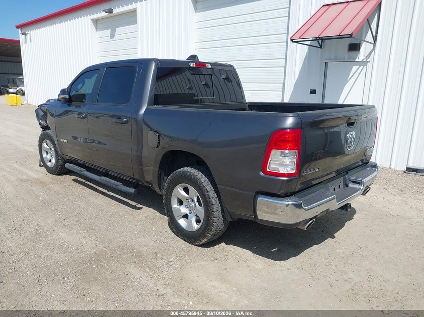Vin: 1c6srfft0mn540368, lot: 46294776, ram 1500 big horn  4x4 5'7 box 20213