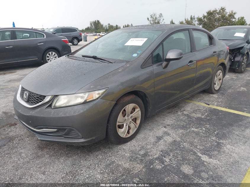 Vin: 19xfb2f56de063409, lot: 46294786, honda civic lx 20132
