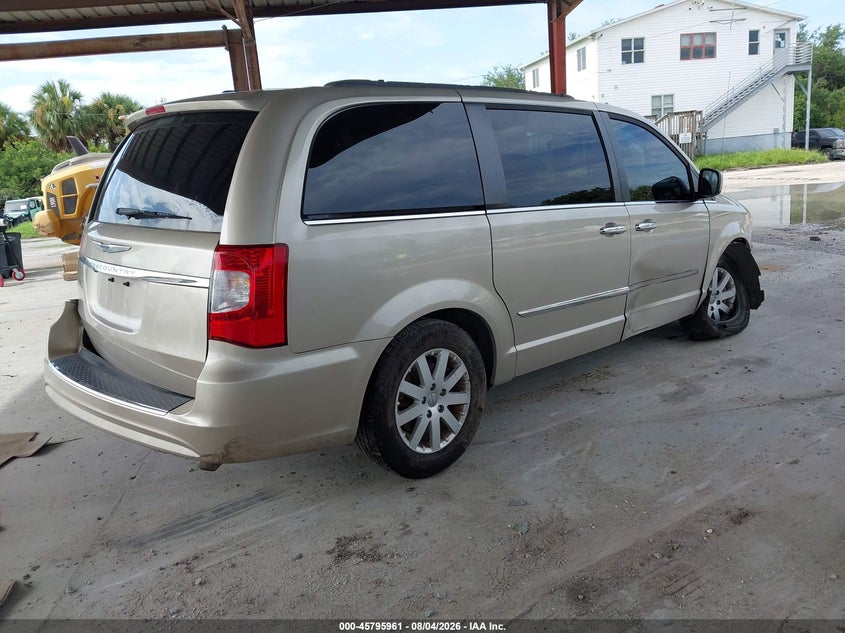 Vin: 2c4rc1bg7er422925, lot: 46294792, chrysler town & country touring 20144