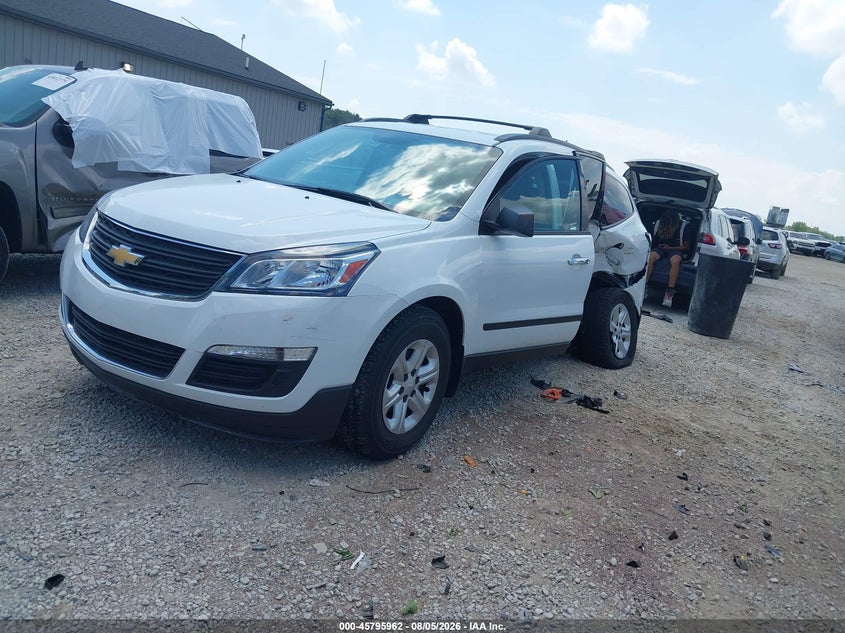 Vin: 1gnkrfkd6gj268175, lot: 46294793, chevrolet traverse ls 20162
