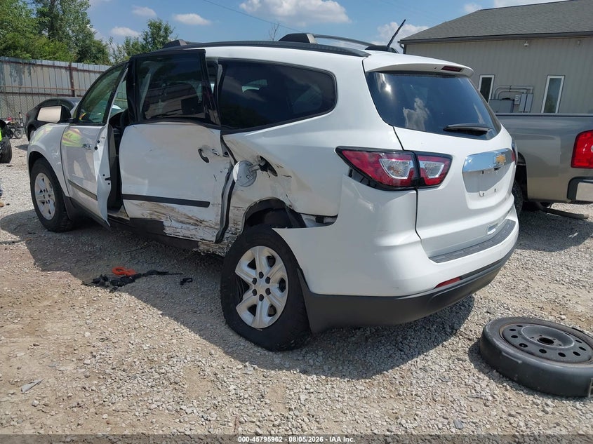 Vin: 1gnkrfkd6gj268175, lot: 46294793, chevrolet traverse ls 20163