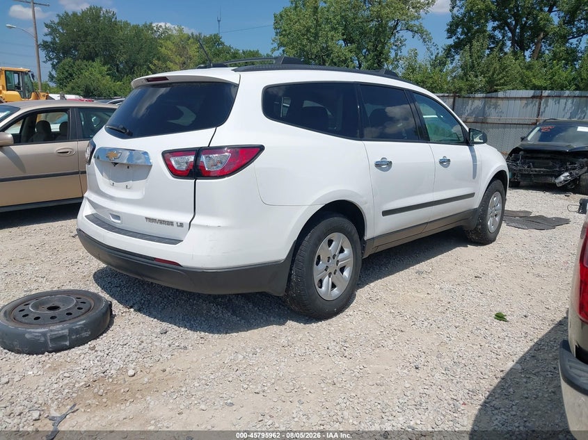 Vin: 1gnkrfkd6gj268175, lot: 46294793, chevrolet traverse ls 20164