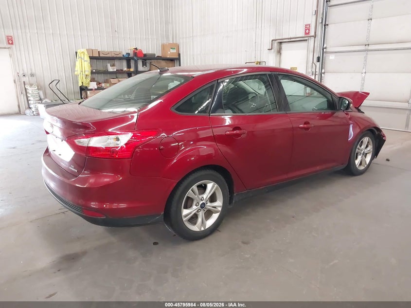 Vin: 1fadp3f20dl261873, lot: 46294815, ford focus se 20134