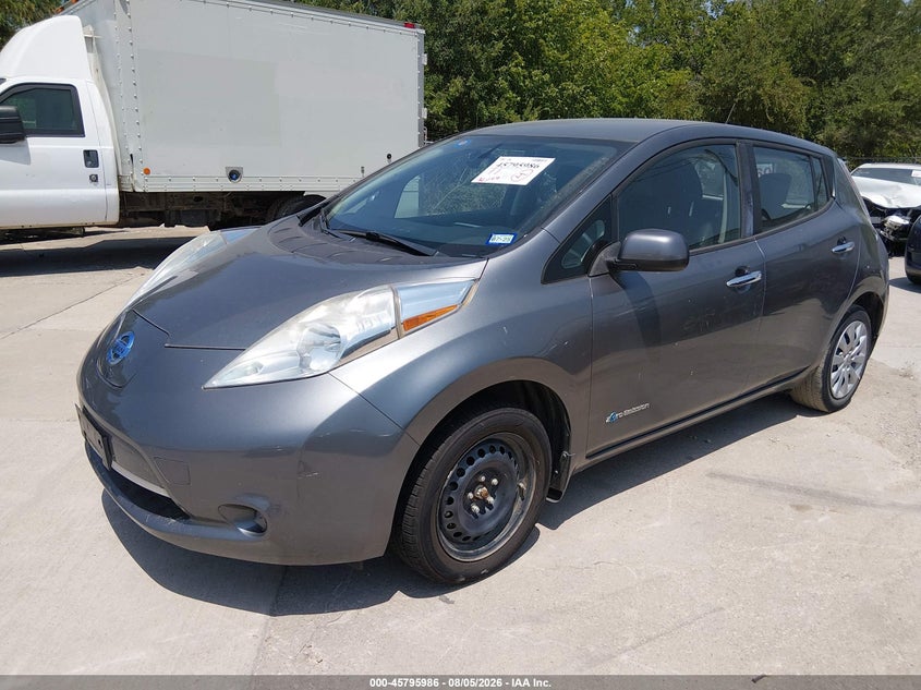 Vin: 1n4az0cp6fc322626, lot: 46294817, nissan leaf s 20152
