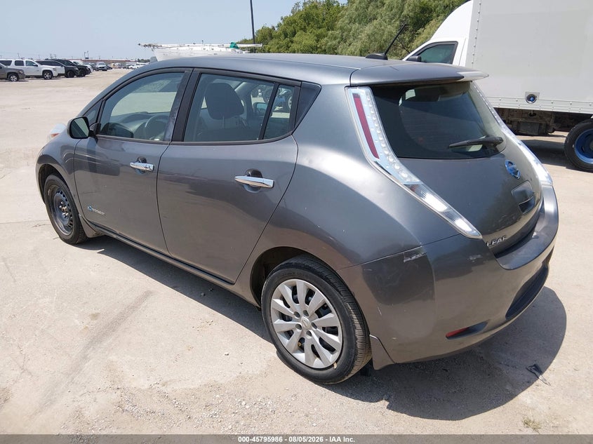 Vin: 1n4az0cp6fc322626, lot: 46294817, nissan leaf s 20153