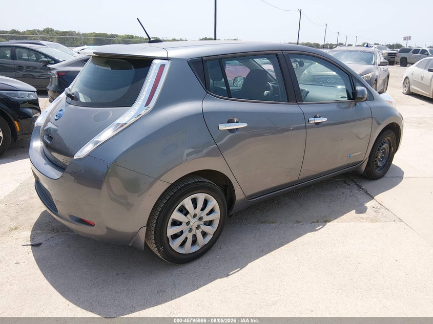 Vin: 1n4az0cp6fc322626, lot: 46294817, nissan leaf s 20154