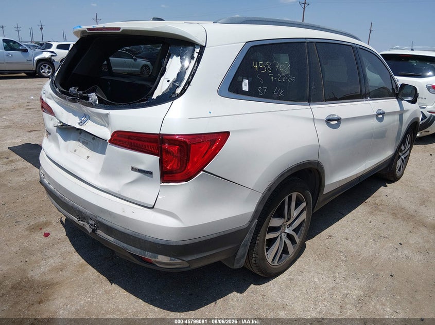 Vin: 5fnyf5h95hb018556, lot: 46294912, honda pilot touring 20174