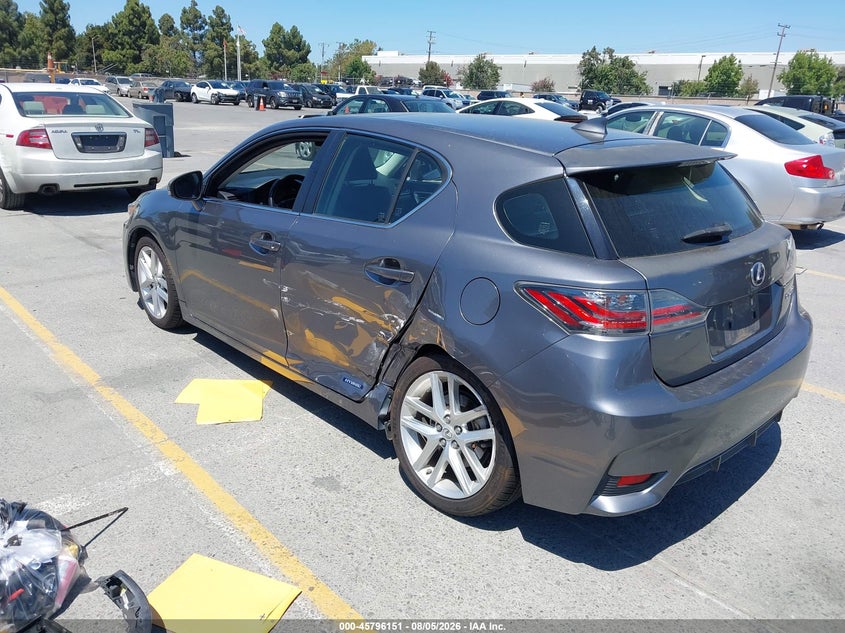 Vin: jthkd5bh2e2190634, lot: 46294982, lexus ct 200h 20143