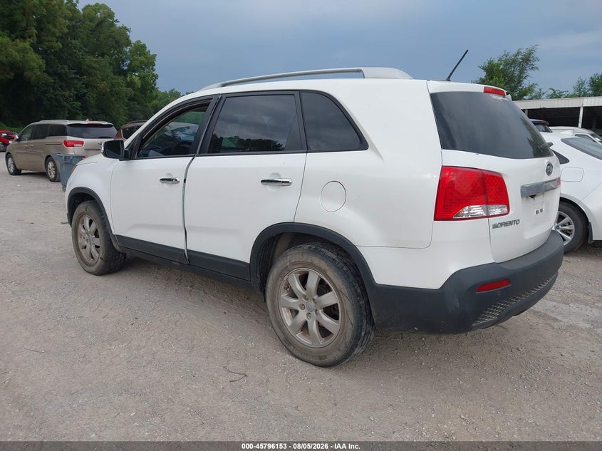 Vin: 5xykt3a64dg413883, lot: 46294984, kia sorento lx 20133