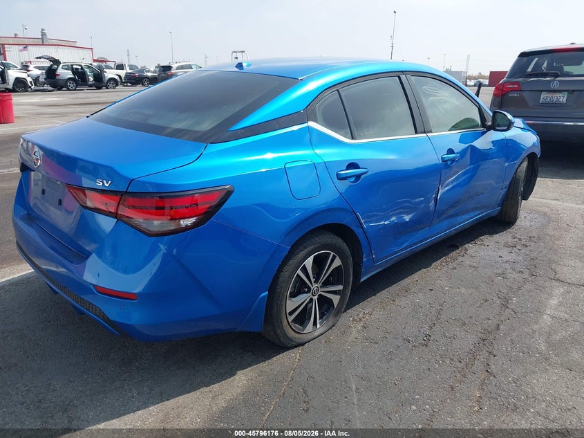 Vin: 3n1ab8cv2ly229782, lot: 46295007, nissan sentra sv xtronic cvt 20204