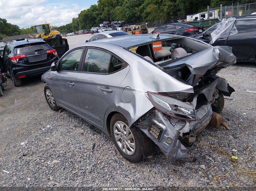 Vin: 5npd74lf8hh175504, lot: 46295008, hyundai elantra se 20173