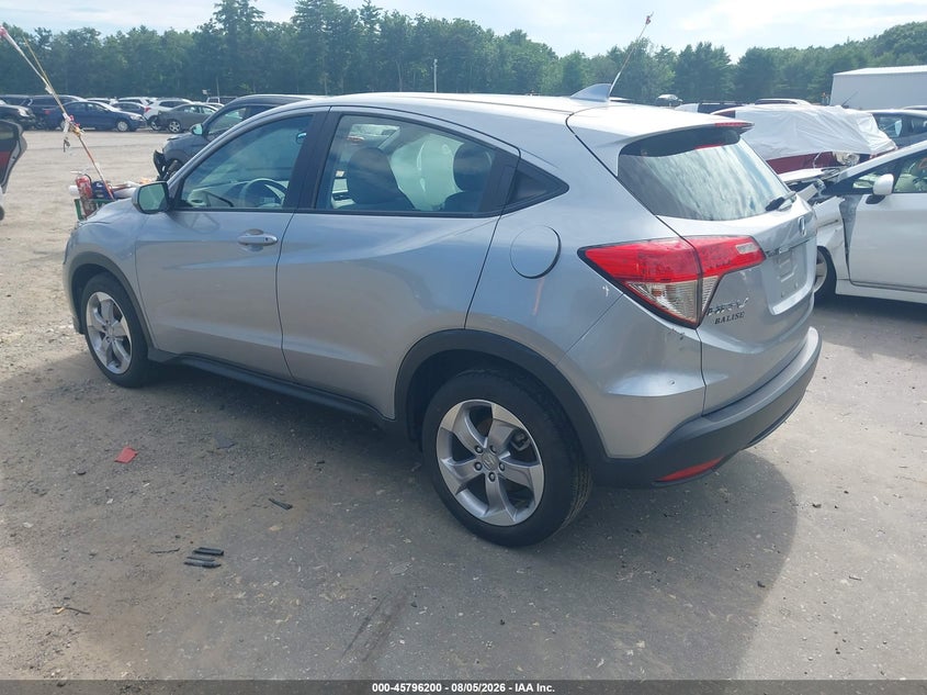 Vin: 3czru6h34kg731052, lot: 46295031, honda hr-v lx 20193
