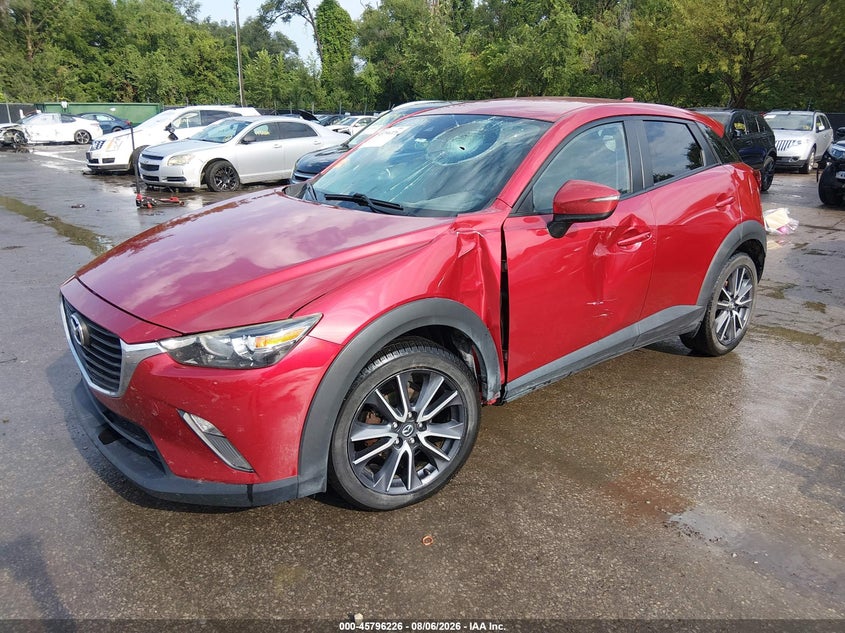 Vin: jm1dkdc71j1307474, lot: 46295057, mazda cx-3 touring 20182