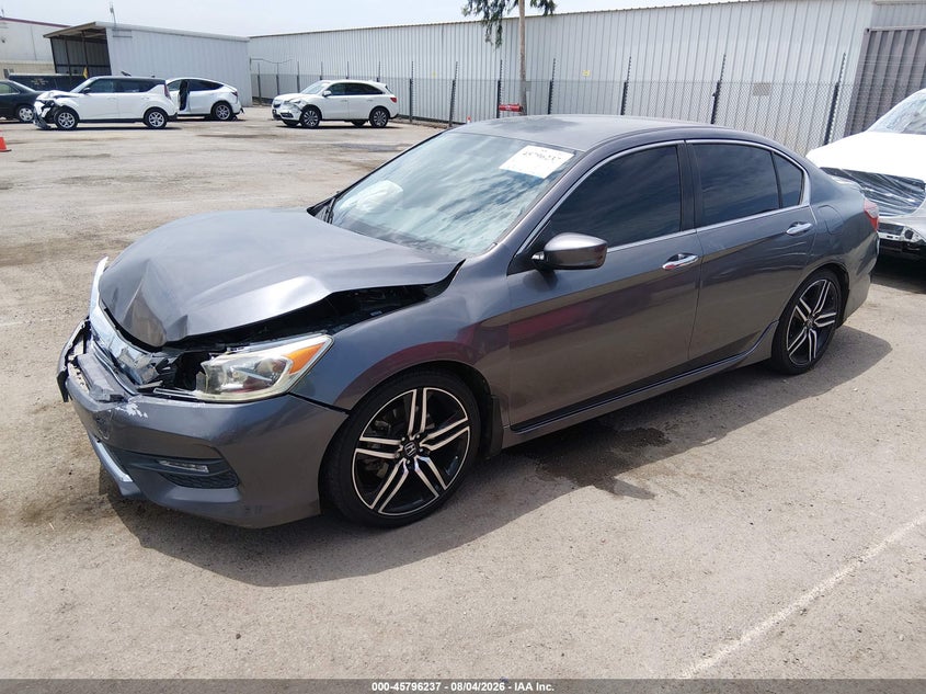 Vin: 1hgcr2f50ga036729, lot: 46295068, honda accord sport 20162