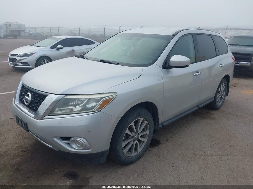 Vin: 5n1ar2mn8ec711765, lot: 46295078, nissan pathfinder s 20142