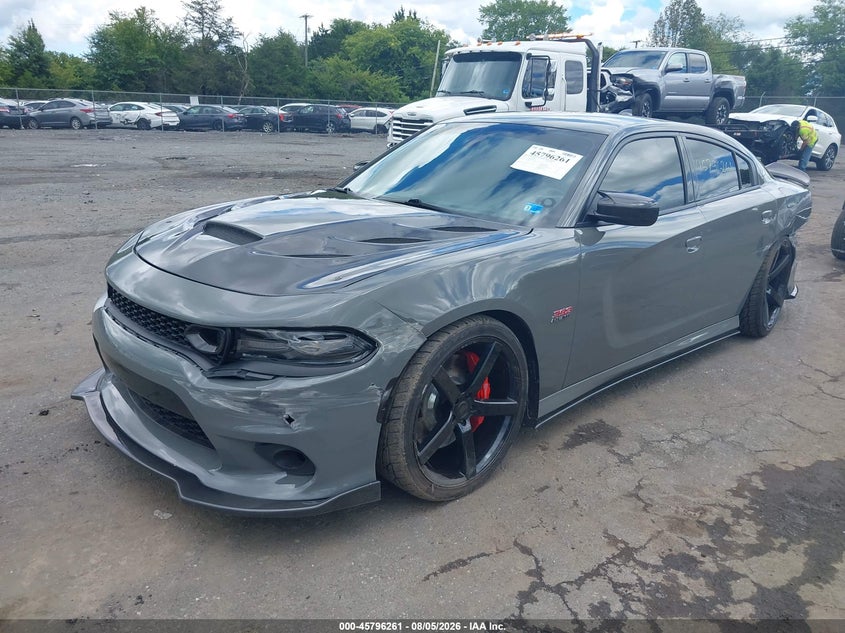 Vin: 2c3cdxgj5kh703671, lot: 46295092, dodge charger scat pack rwd 20192