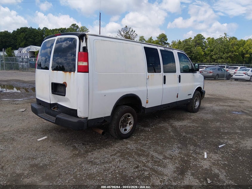 CHEVROLET EXPRESS 2005 VIN 1GCGG25VX51150208