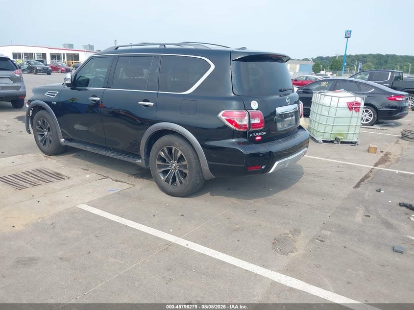Vin: jn8ay2ne2h9700983, lot: 46295110, nissan armada platinum 20173