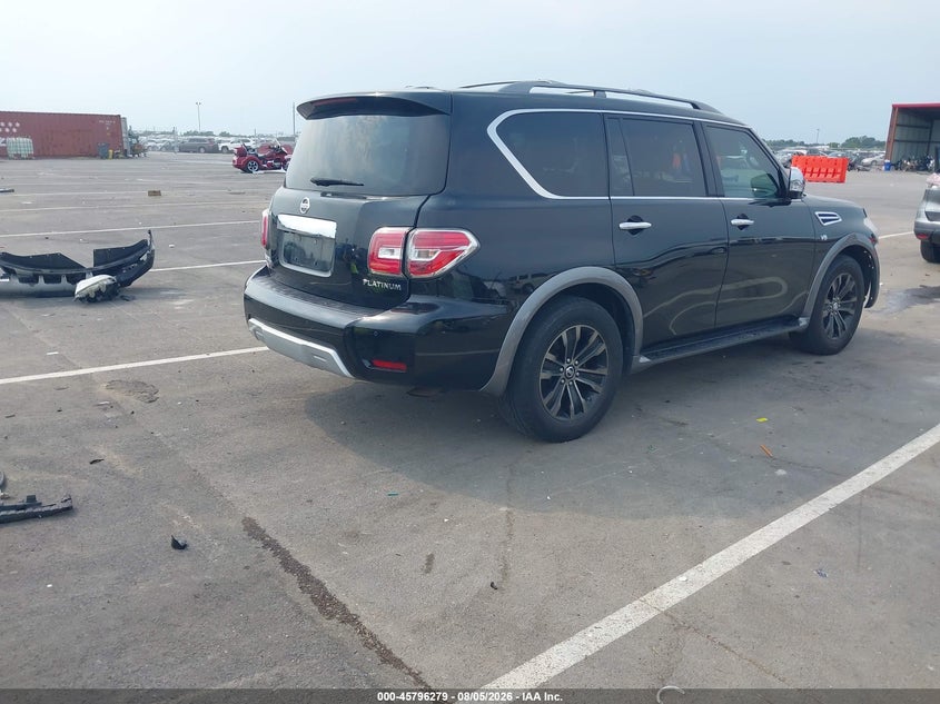 Vin: jn8ay2ne2h9700983, lot: 46295110, nissan armada platinum 20174