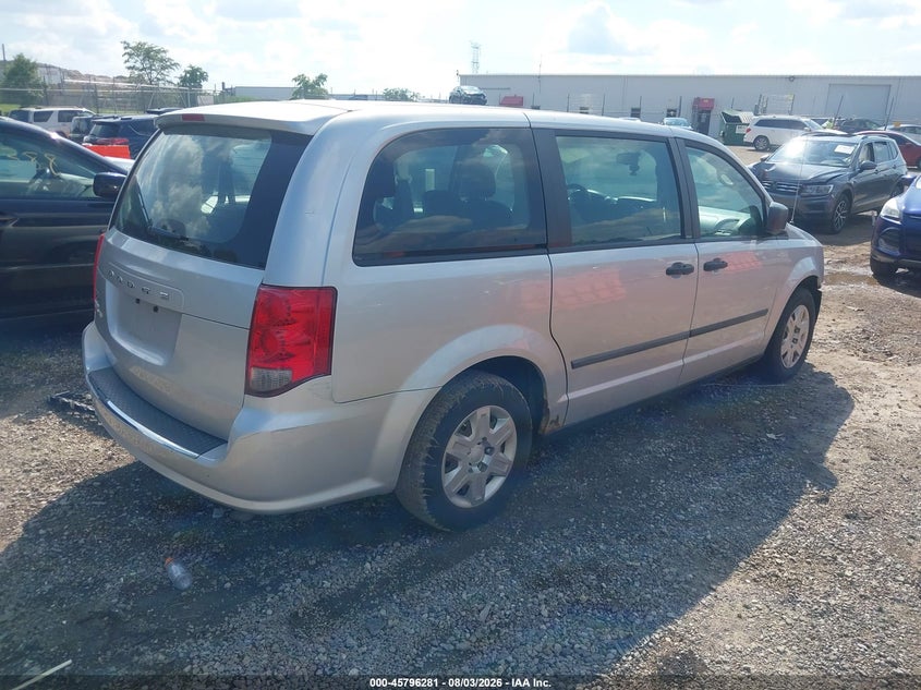 Vin: 2c4rdgbg1cr249013, lot: 46295112, dodge grand caravan se/avp 20124