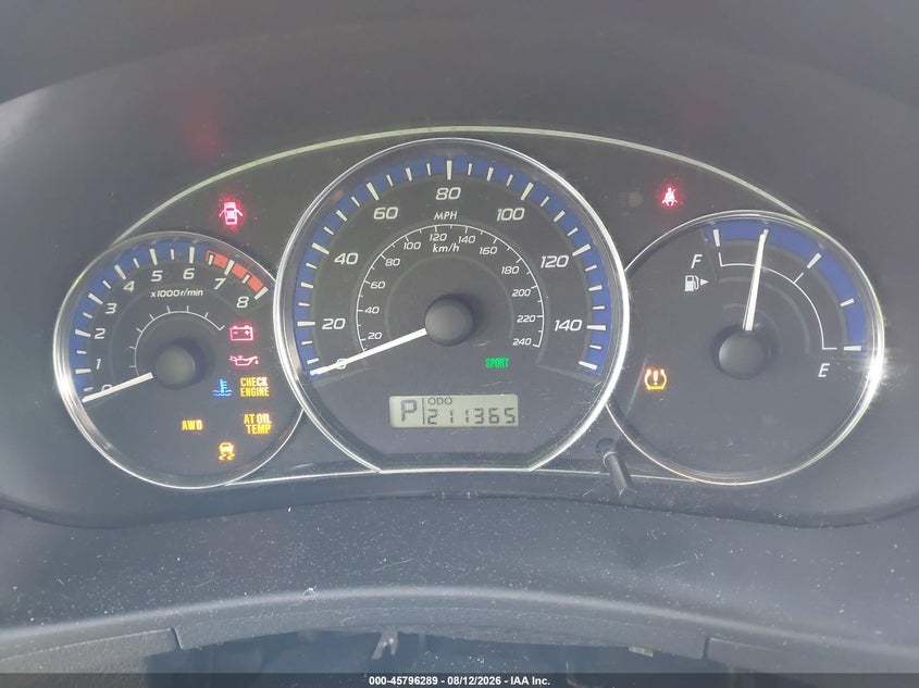 SUBARU FORESTER 2011 VIN JF2SHADC7BH758712