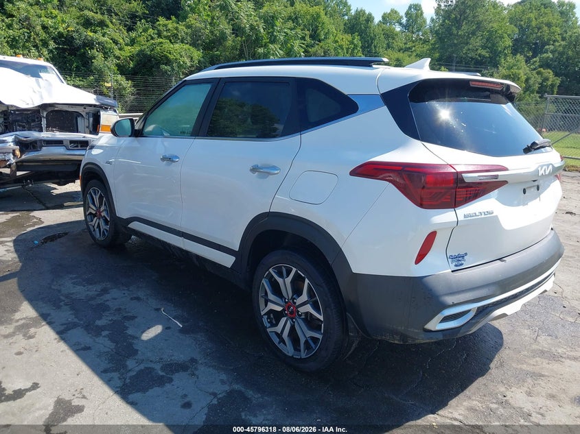 Vin: kndetca23p7381584, lot: 46295149, kia seltos sx turbo 20233