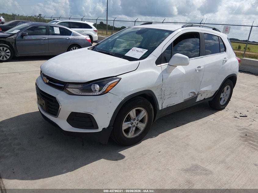 Vin: kl7cjlsb8lb337368, lot: 46295162, chevrolet trax fwd lt 20202