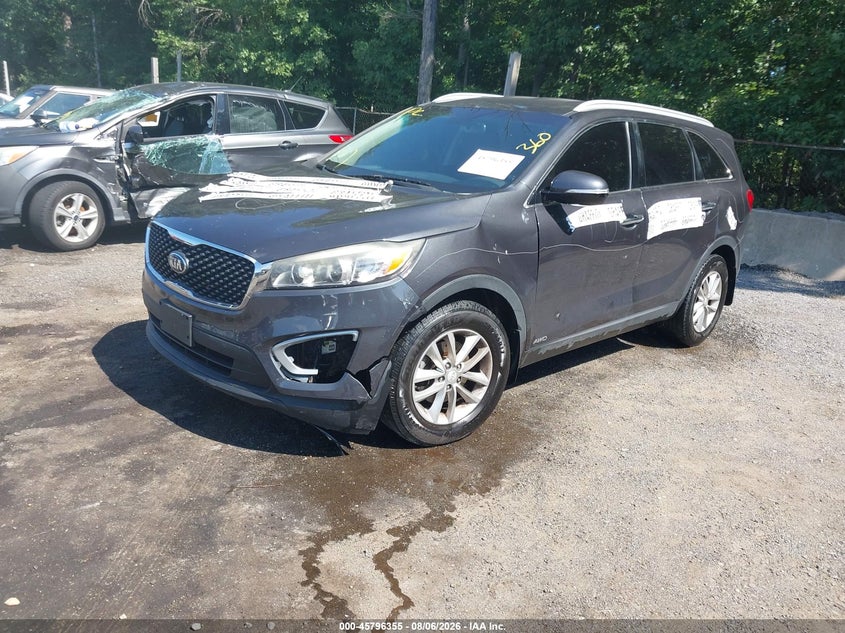 Vin: 5xypgda39hg327982, lot: 46295186, kia sorento 2.4l lx 20172
