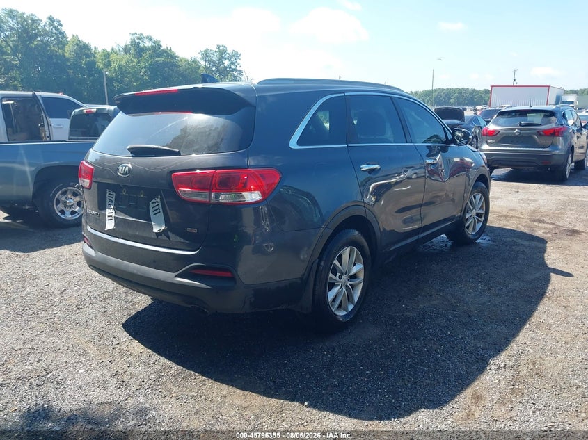 Vin: 5xypgda39hg327982, lot: 46295186, kia sorento 2.4l lx 20174