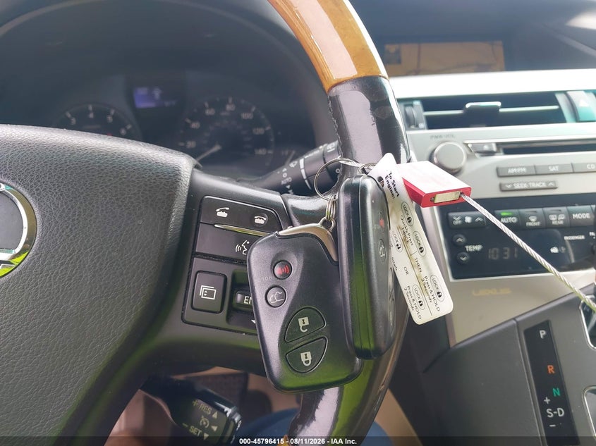 2010 LEXUS RX SPORT UTILITY VEHICLE 3.5L V-6 DOHC, VVT, 275HP