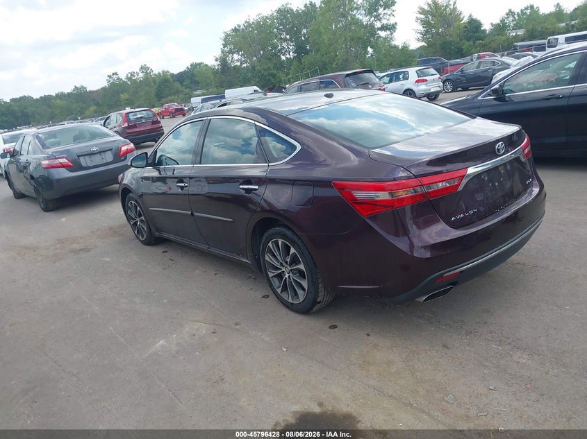 Vin: 4t1bk1eb1gu219650, lot: 46295259, toyota avalon xle plus 20163
