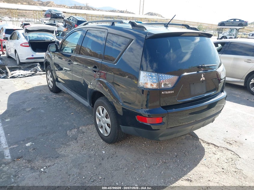 Vin: ja4as2aw5cu001598, lot: 46295340, mitsubishi outlander es 20123