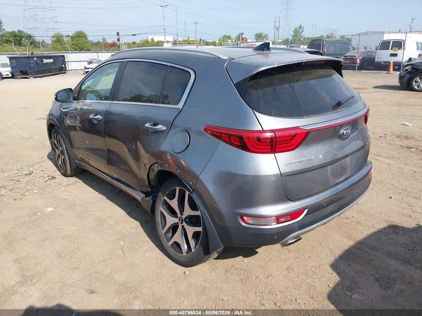 Vin: kndpr3a68h7146366, lot: 46295365, kia sportage sx turbo 20173