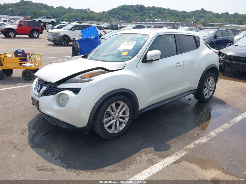 Vin: jn8af5mr8gt604885, lot: 46295373, nissan juke sl 20162