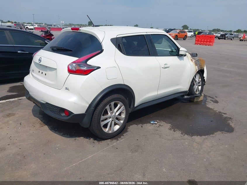 Vin: jn8af5mr8gt604885, lot: 46295373, nissan juke sl 20164
