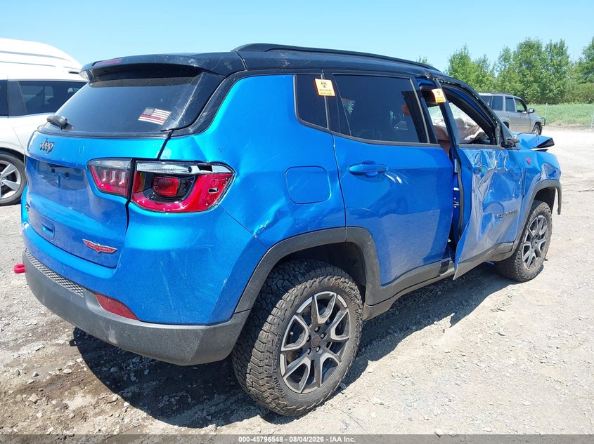 Vin: 3c4njddn9st543515, lot: 46295379, jeep compass trailhawk 4x4 20254