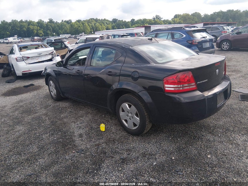 DODGE AVENGER 2008 VIN 1B3LC46K58N210758