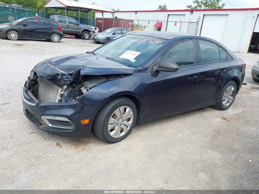 Vin: 1g1pc5sh5g7106315, lot: 46295391, chevrolet cruze limited ls auto 20162