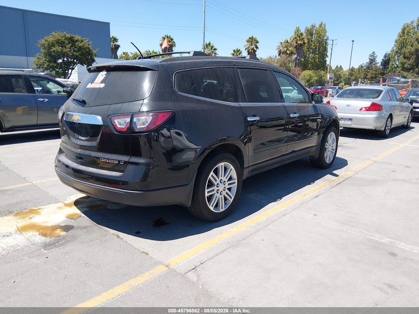 Vin: 1gnkrgkd6ej154437, lot: 46295393, chevrolet traverse lt 20144