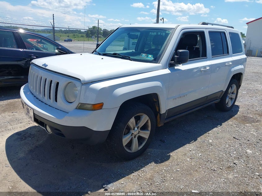 Vin: 1c4njrcb6ed633378, lot: 46295429, jeep patriot limited 20142