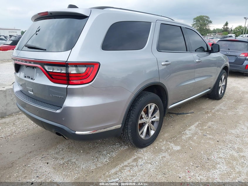 Vin: 1c4rdjdg0gc437577, lot: 46295456, dodge durango limited 20164
